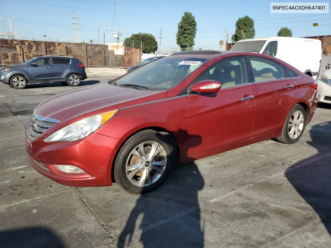 2013 Hyundai Sonata Se VIN: 5NPEC4ACXDH647401 Lot: 76842644