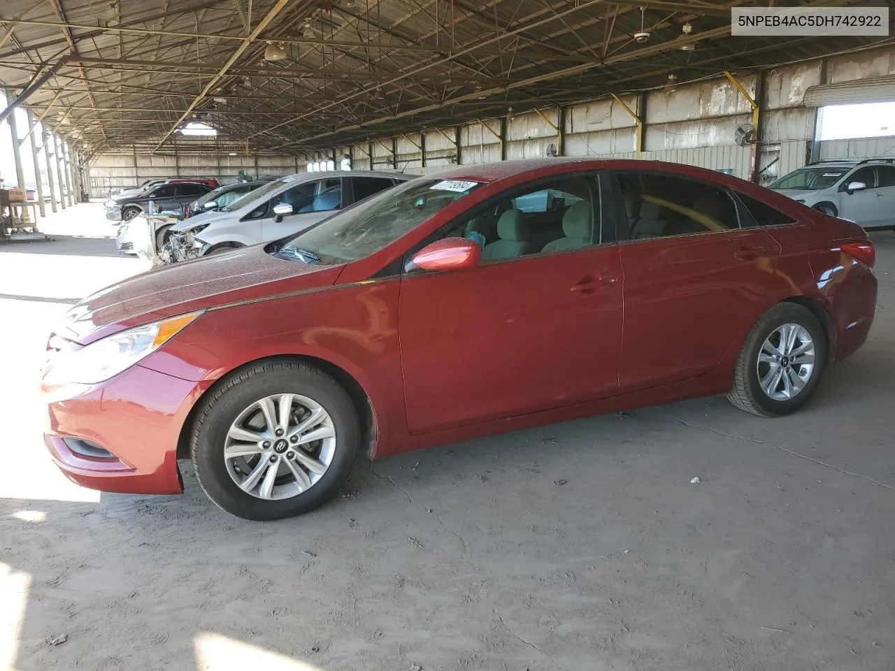 2013 Hyundai Sonata Gls VIN: 5NPEB4AC5DH742922 Lot: 77119584