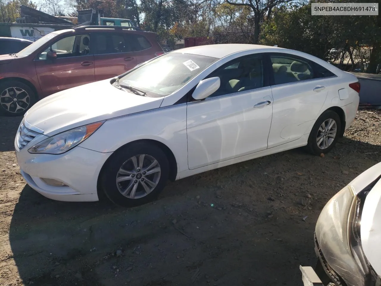 2013 Hyundai Sonata Gls VIN: 5NPEB4AC8DH691478 Lot: 77138034