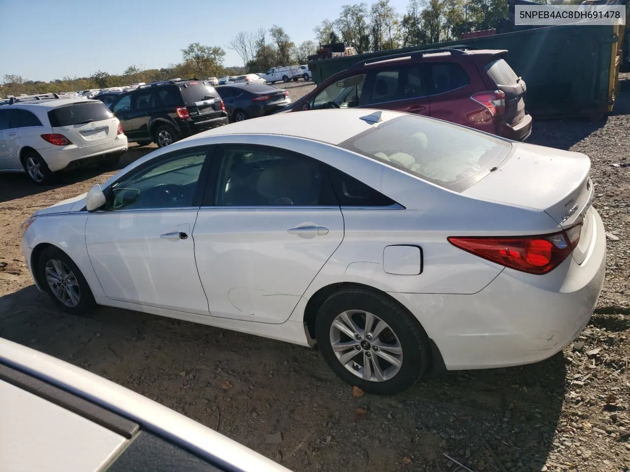 2013 Hyundai Sonata Gls VIN: 5NPEB4AC8DH691478 Lot: 77138034