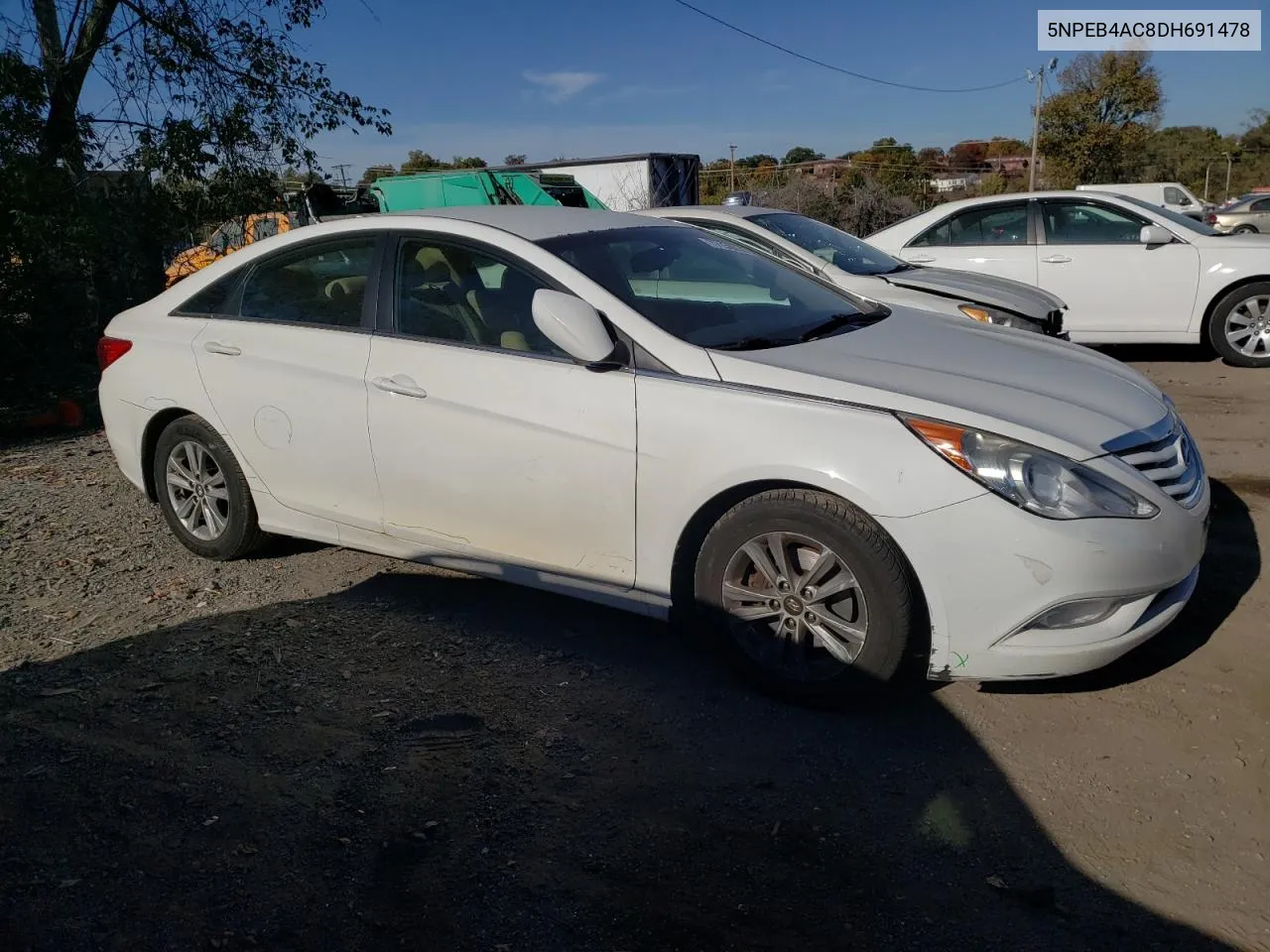 2013 Hyundai Sonata Gls VIN: 5NPEB4AC8DH691478 Lot: 77138034