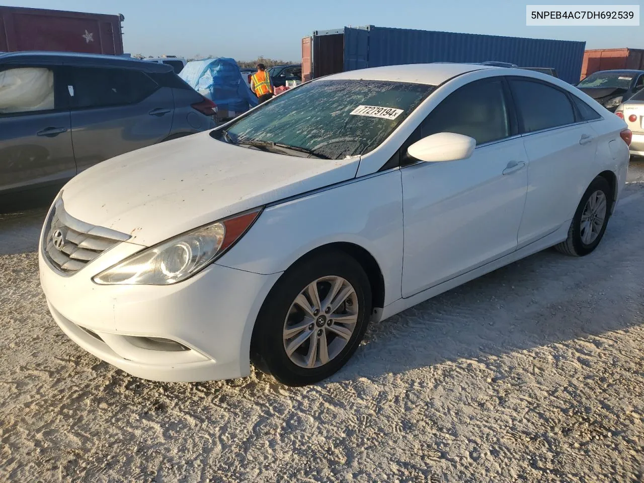 2013 Hyundai Sonata Gls VIN: 5NPEB4AC7DH692539 Lot: 77279194