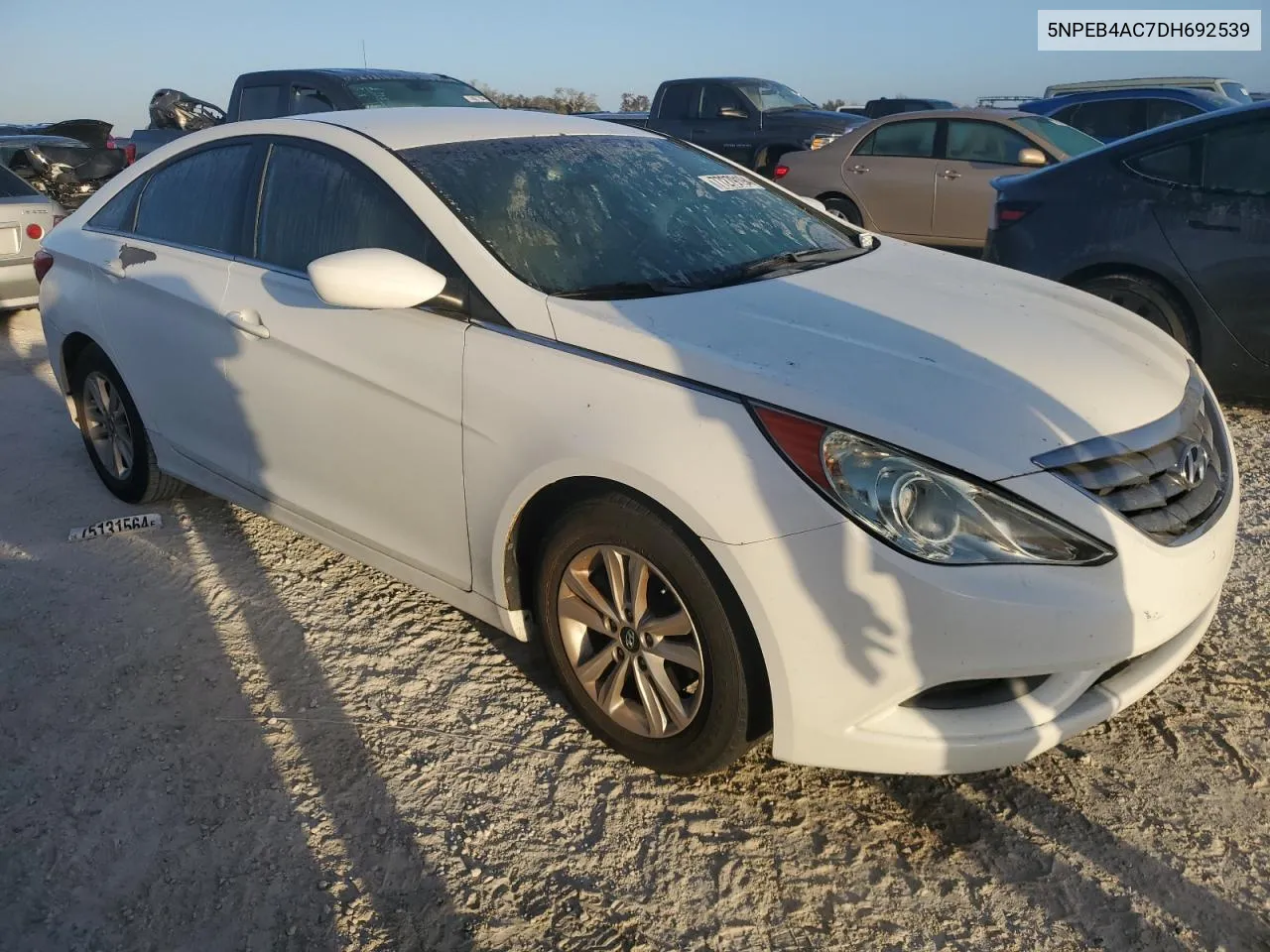 2013 Hyundai Sonata Gls VIN: 5NPEB4AC7DH692539 Lot: 77279194