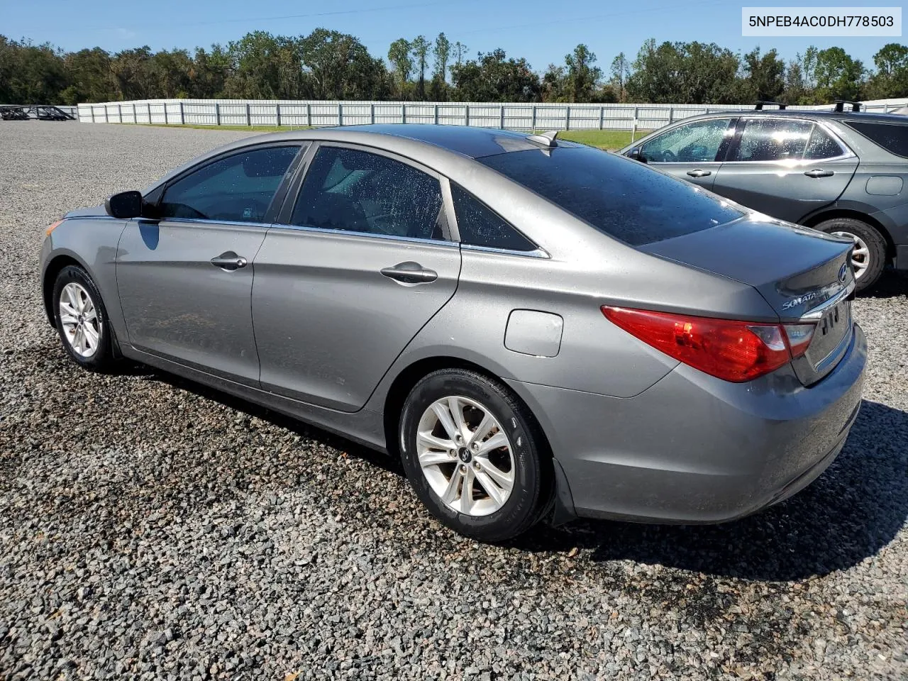 2013 Hyundai Sonata Gls VIN: 5NPEB4AC0DH778503 Lot: 77598864