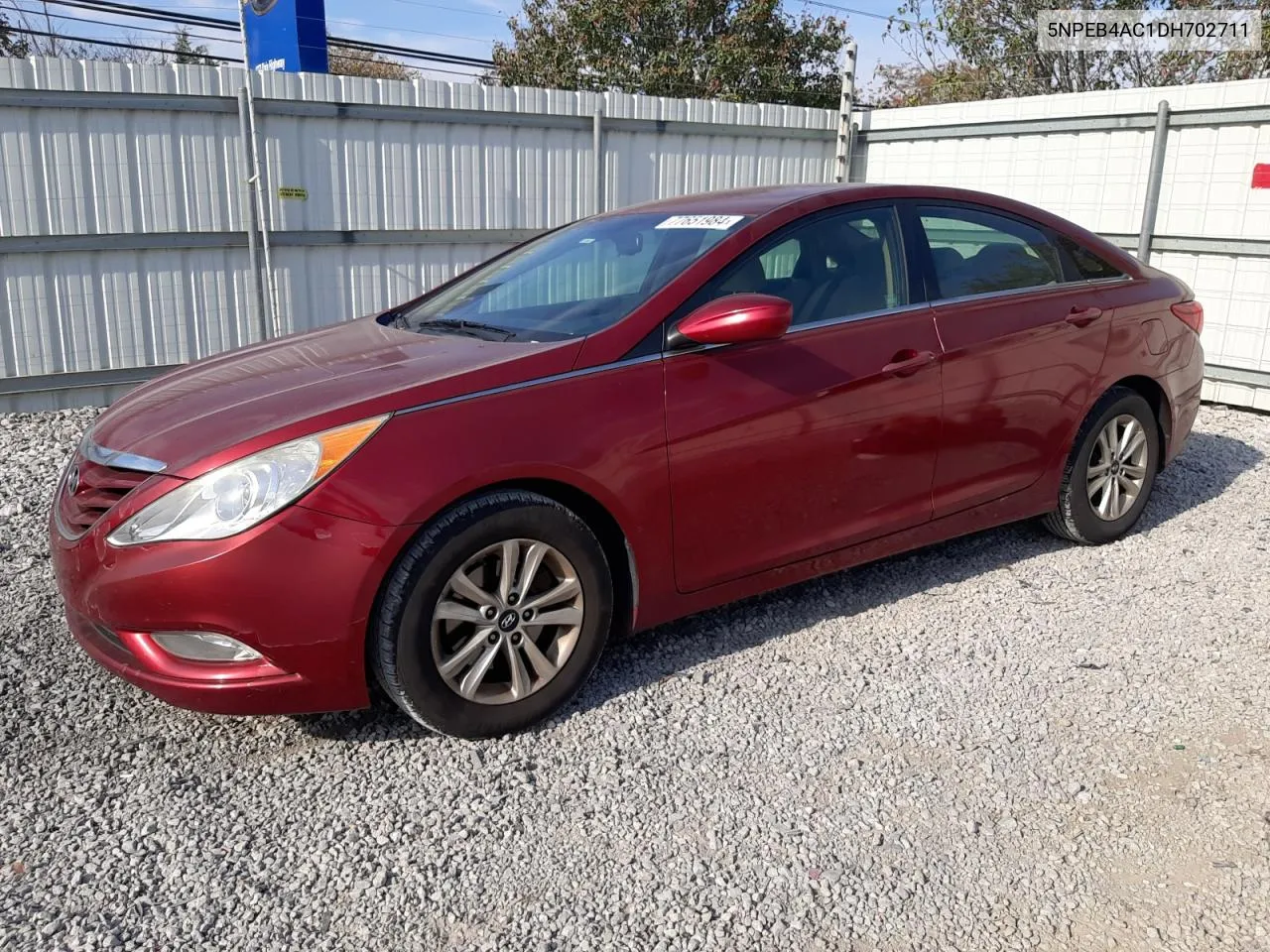 2013 Hyundai Sonata Gls VIN: 5NPEB4AC1DH702711 Lot: 77651984