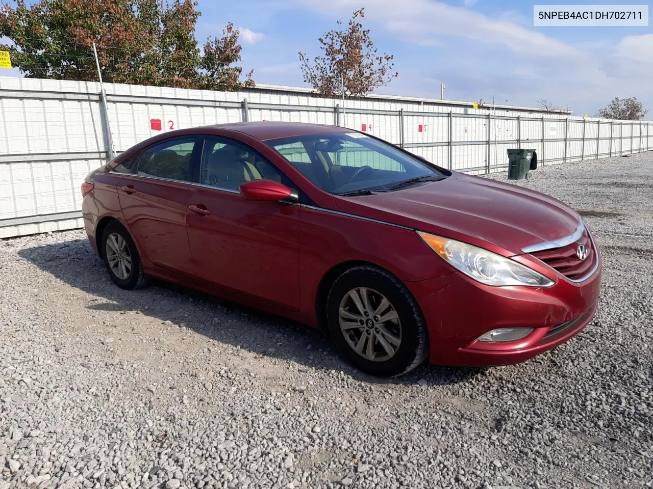 2013 Hyundai Sonata Gls VIN: 5NPEB4AC1DH702711 Lot: 77651984