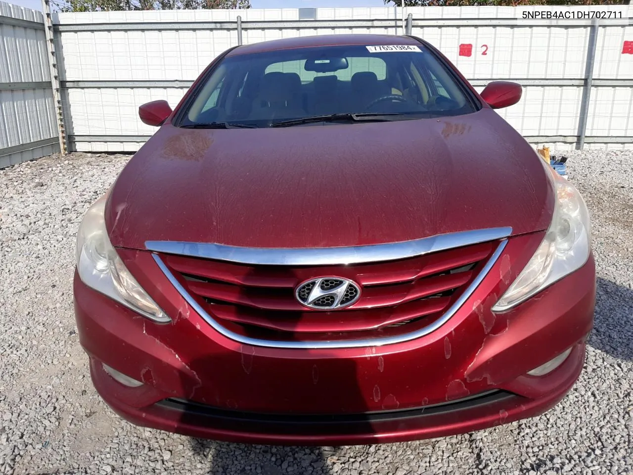 2013 Hyundai Sonata Gls VIN: 5NPEB4AC1DH702711 Lot: 77651984