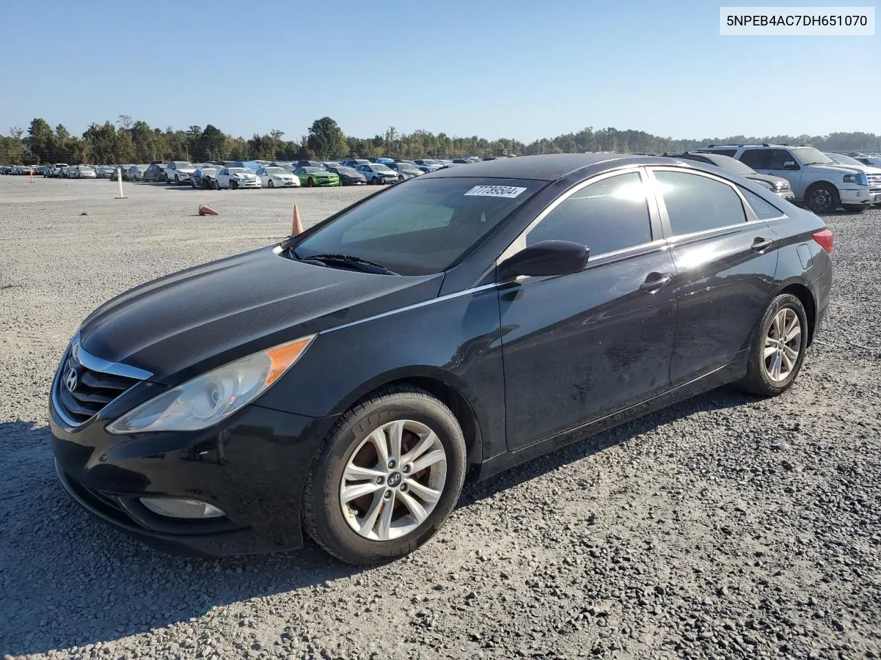 2013 Hyundai Sonata Gls VIN: 5NPEB4AC7DH651070 Lot: 77789504