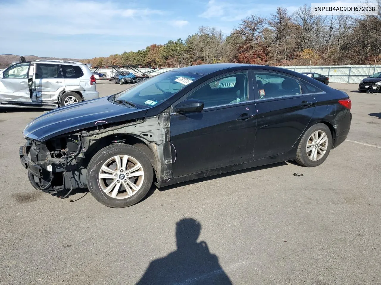 2013 Hyundai Sonata Gls VIN: 5NPEB4AC9DH672938 Lot: 77821724