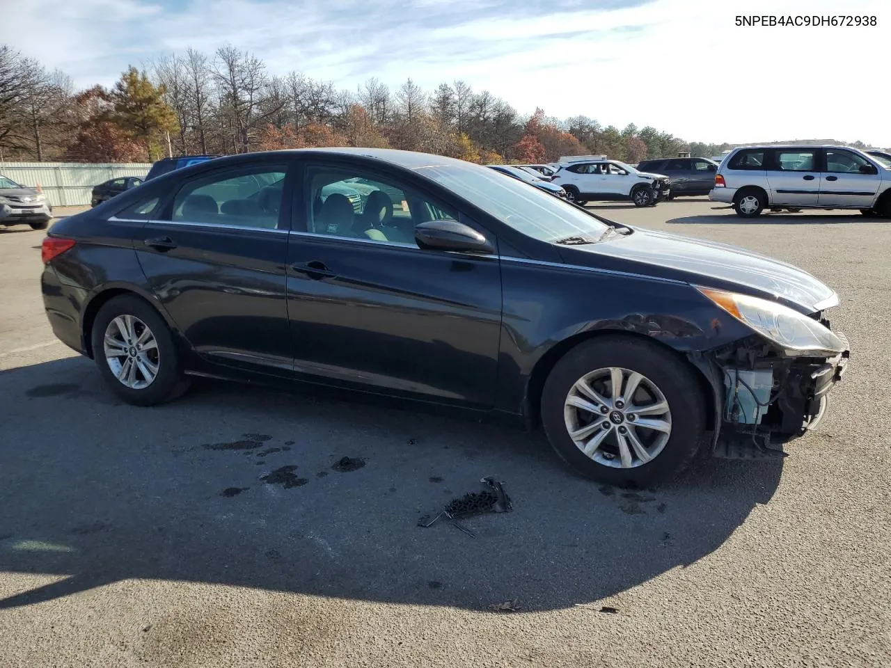 2013 Hyundai Sonata Gls VIN: 5NPEB4AC9DH672938 Lot: 77821724