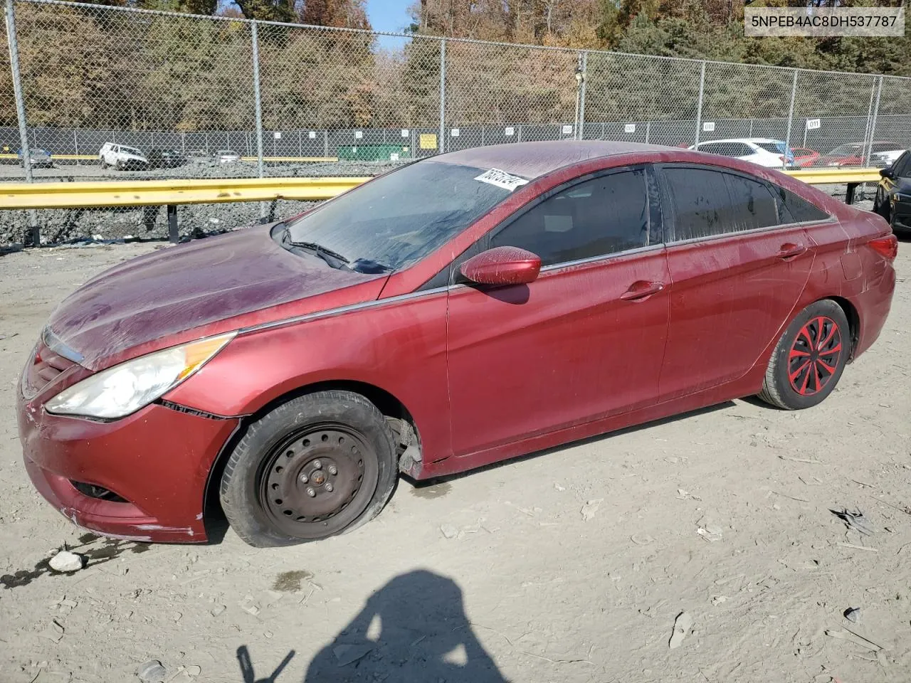 2013 Hyundai Sonata Gls VIN: 5NPEB4AC8DH537787 Lot: 77899414