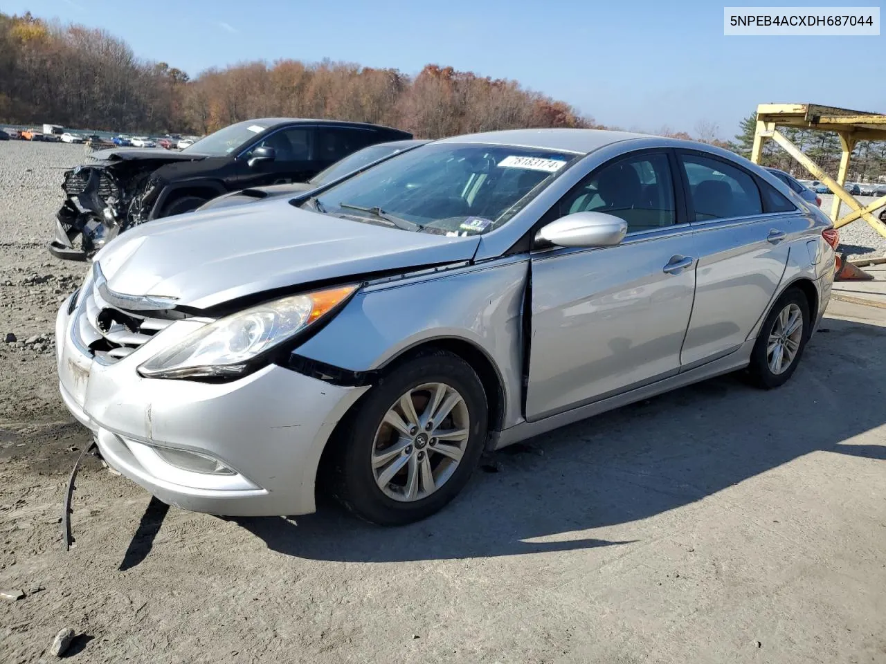 2013 Hyundai Sonata Gls VIN: 5NPEB4ACXDH687044 Lot: 78183174