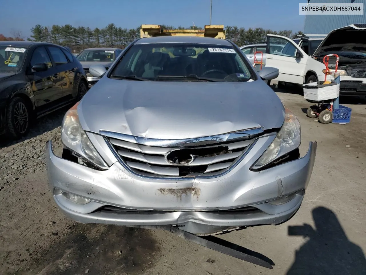 2013 Hyundai Sonata Gls VIN: 5NPEB4ACXDH687044 Lot: 78183174