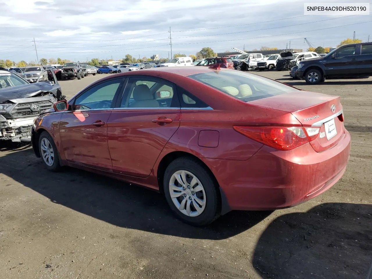 2013 Hyundai Sonata Gls VIN: 5NPEB4AC9DH520190 Lot: 78184844