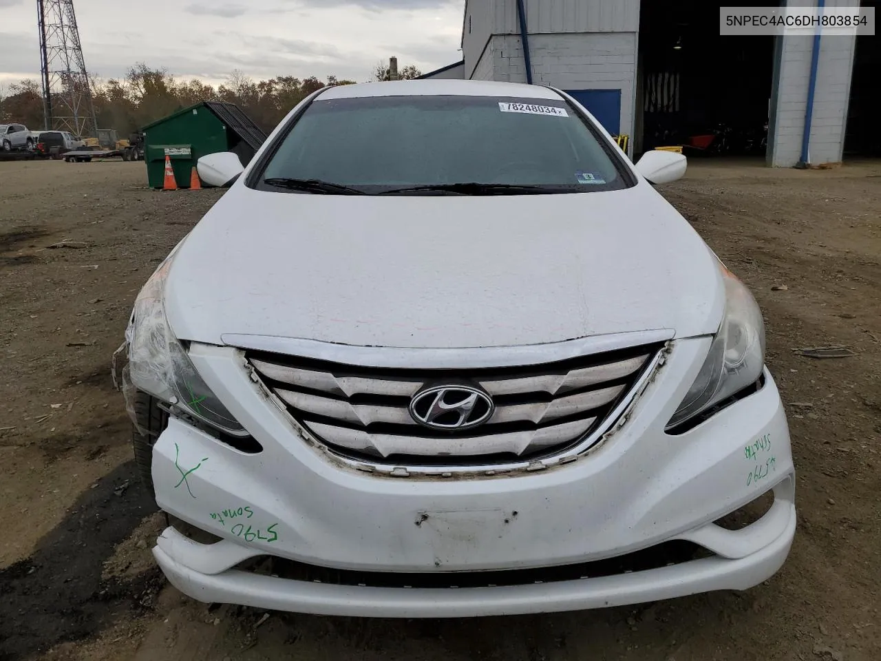 2013 Hyundai Sonata Se VIN: 5NPEC4AC6DH803854 Lot: 78248034