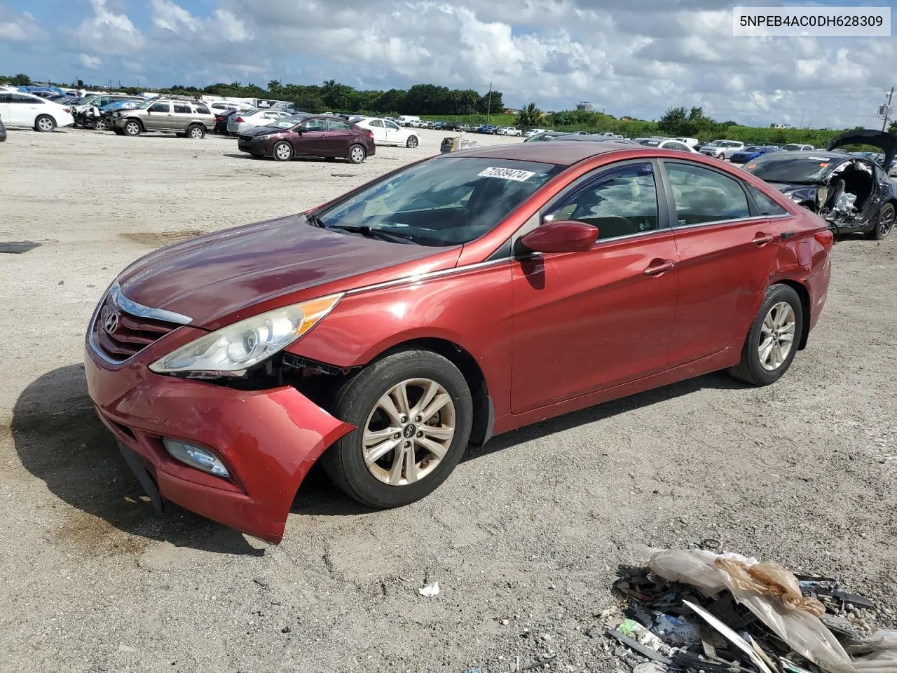 2013 Hyundai Sonata Gls VIN: 5NPEB4AC0DH628309 Lot: 78544284