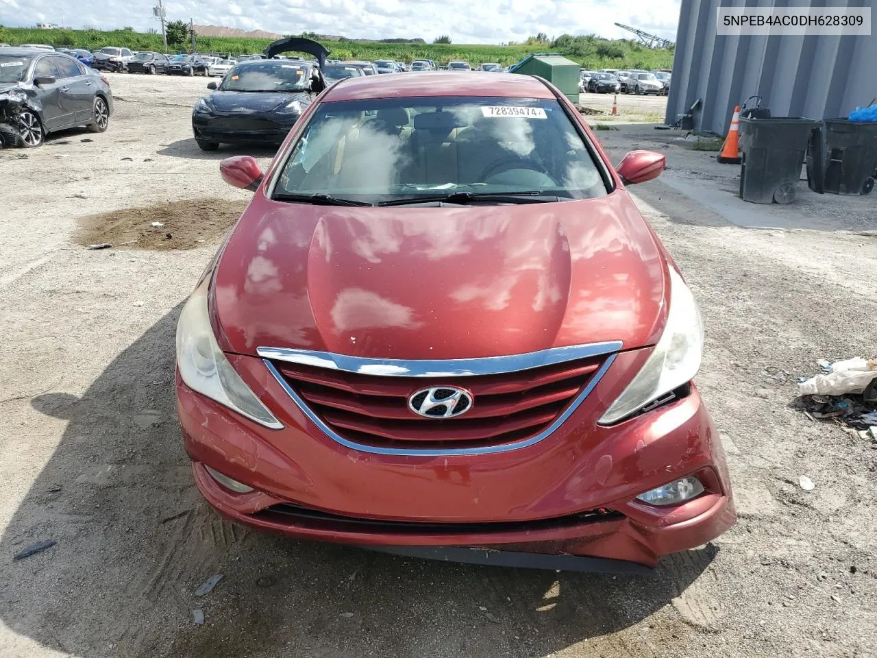 2013 Hyundai Sonata Gls VIN: 5NPEB4AC0DH628309 Lot: 78544284