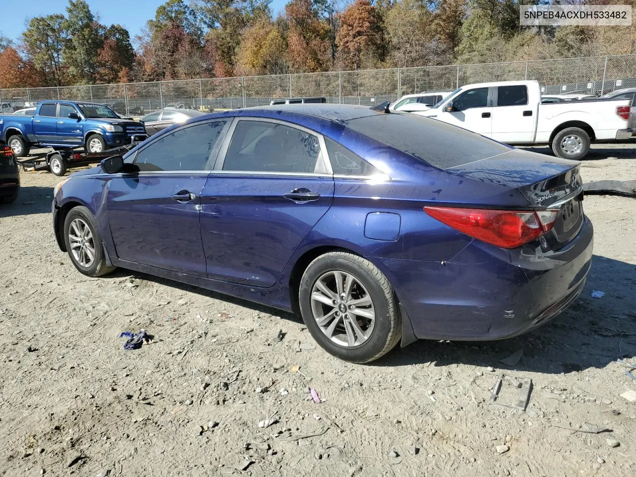 2013 Hyundai Sonata Gls VIN: 5NPEB4ACXDH533482 Lot: 78709304