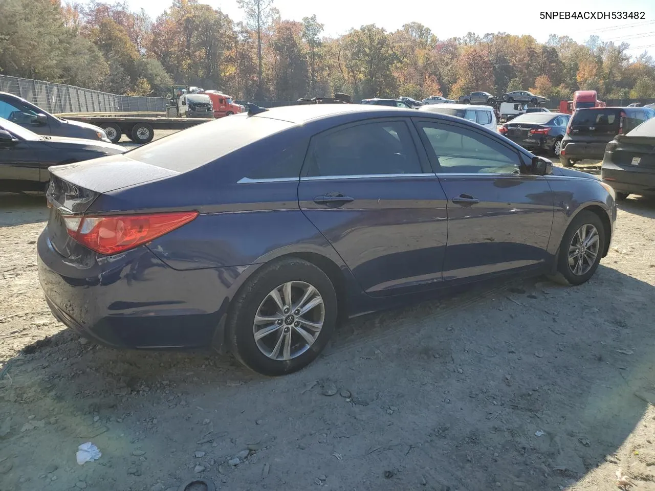 2013 Hyundai Sonata Gls VIN: 5NPEB4ACXDH533482 Lot: 78709304