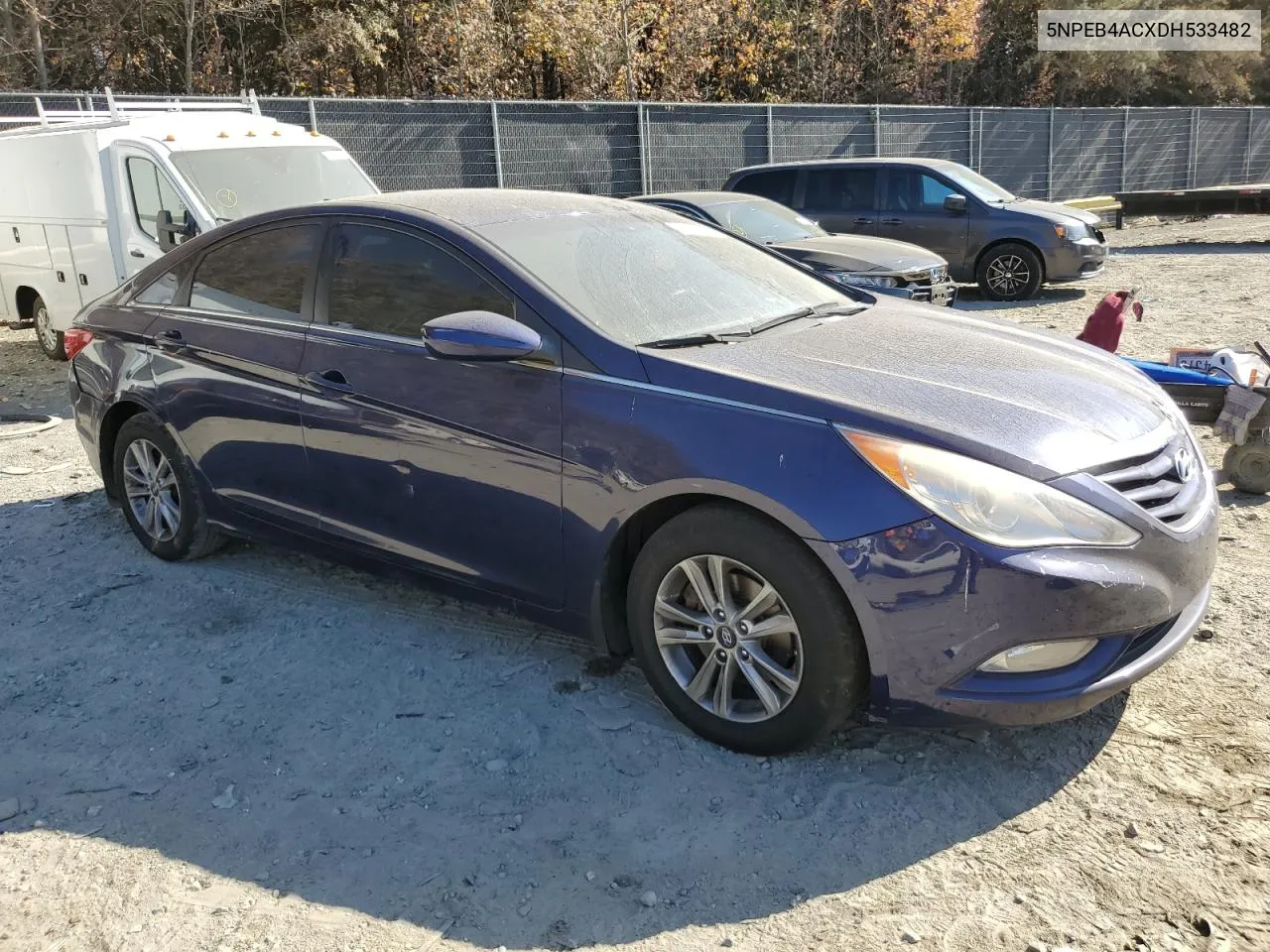 2013 Hyundai Sonata Gls VIN: 5NPEB4ACXDH533482 Lot: 78709304