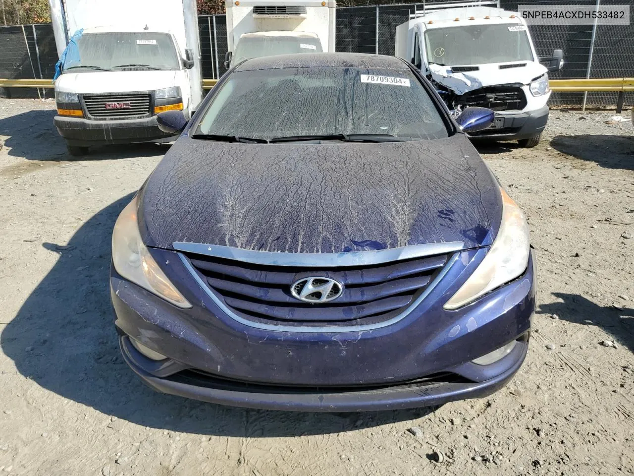 2013 Hyundai Sonata Gls VIN: 5NPEB4ACXDH533482 Lot: 78709304