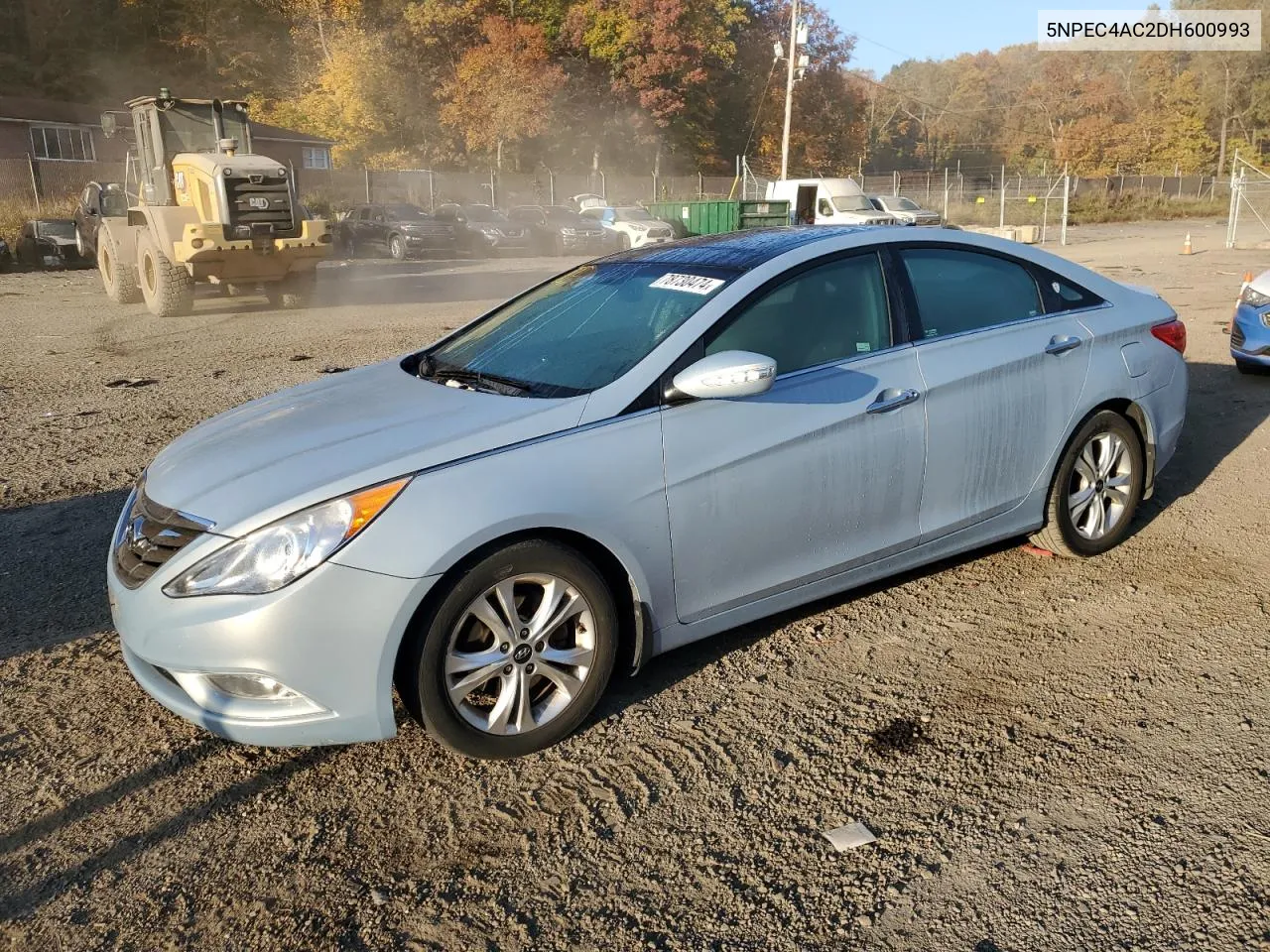 2013 Hyundai Sonata Se VIN: 5NPEC4AC2DH600993 Lot: 78730474