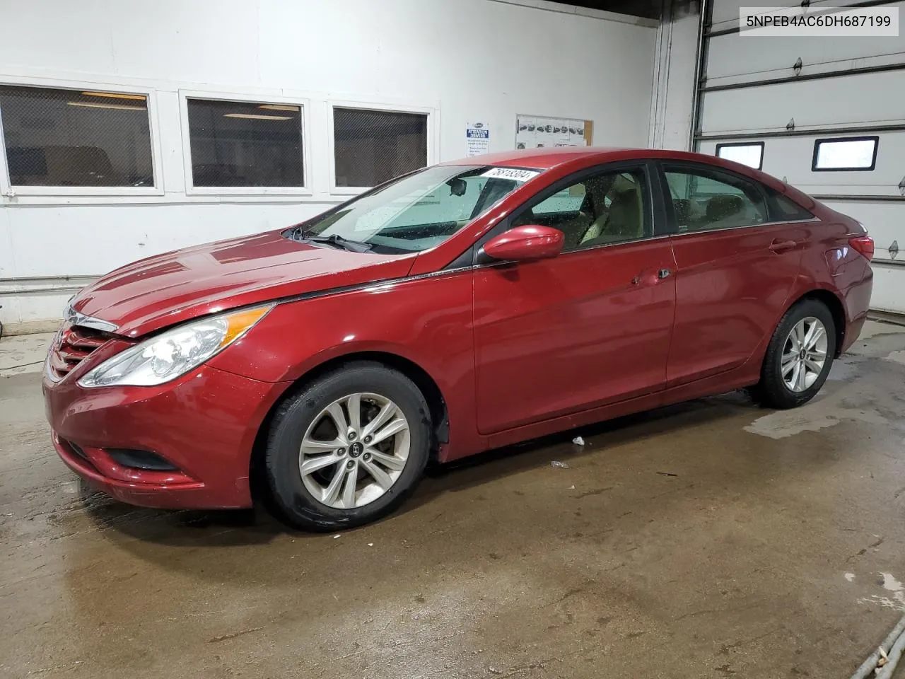 2013 Hyundai Sonata Gls VIN: 5NPEB4AC6DH687199 Lot: 78818304