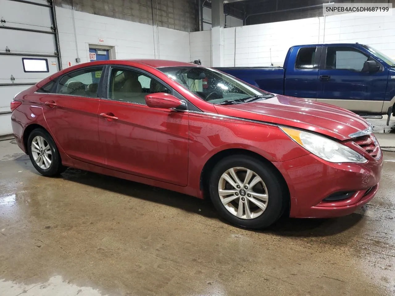 2013 Hyundai Sonata Gls VIN: 5NPEB4AC6DH687199 Lot: 78818304