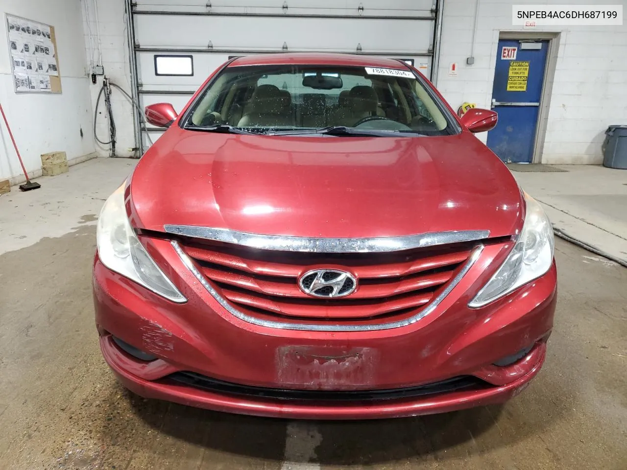 2013 Hyundai Sonata Gls VIN: 5NPEB4AC6DH687199 Lot: 78818304