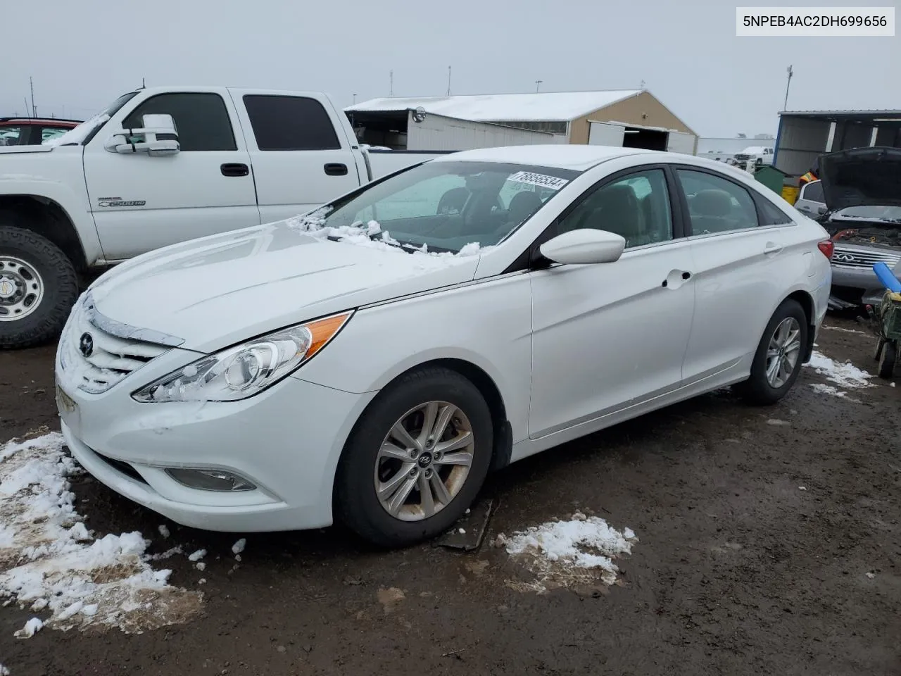 2013 Hyundai Sonata Gls VIN: 5NPEB4AC2DH699656 Lot: 78856534