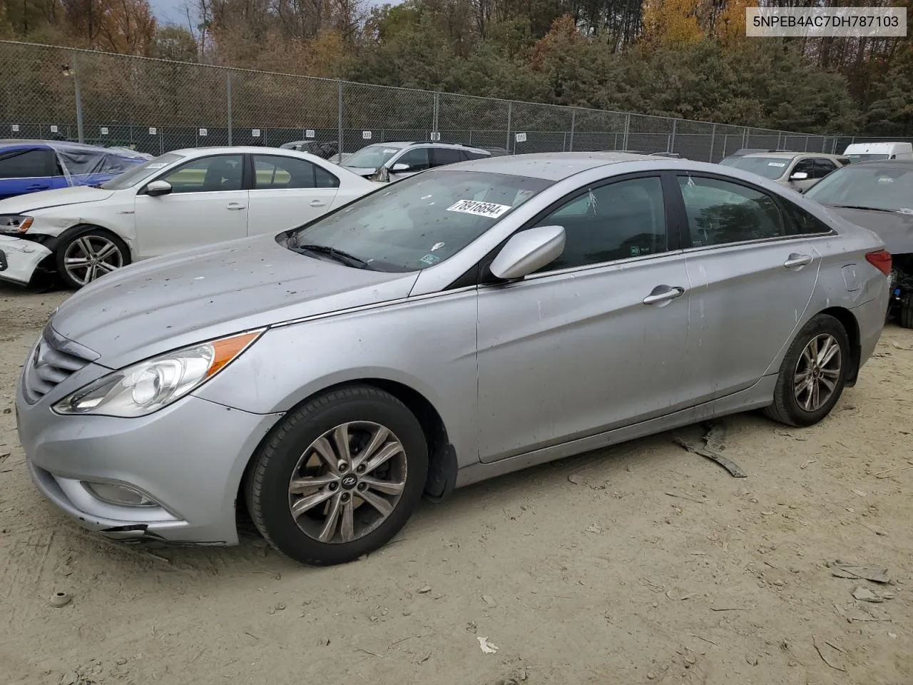 2013 Hyundai Sonata Gls VIN: 5NPEB4AC7DH787103 Lot: 78916694