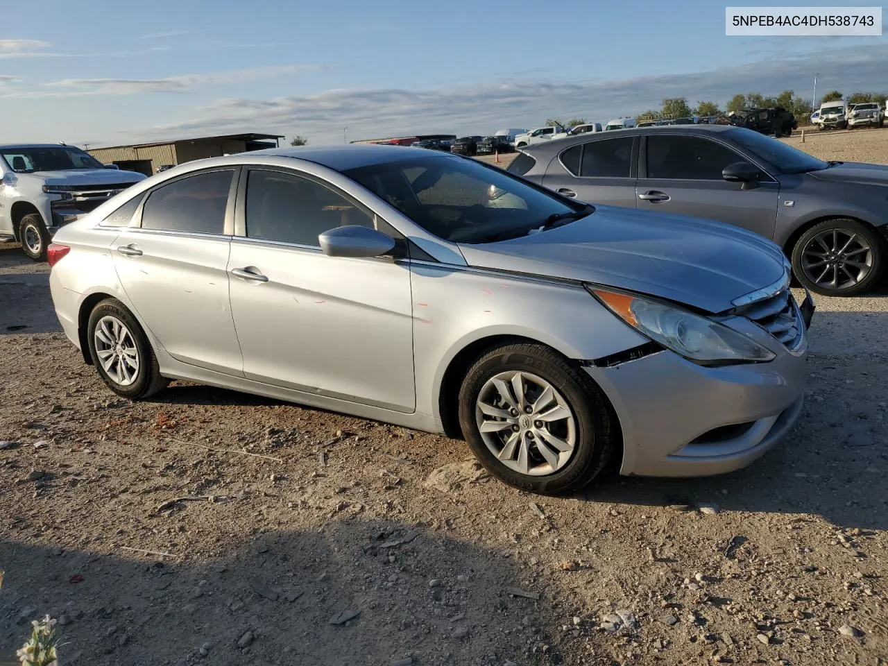 2013 Hyundai Sonata Gls VIN: 5NPEB4AC4DH538743 Lot: 79187574