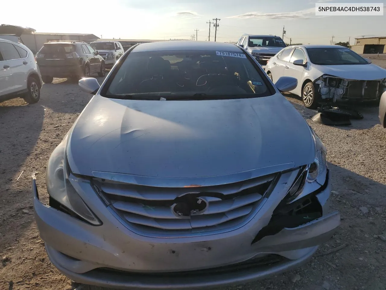 2013 Hyundai Sonata Gls VIN: 5NPEB4AC4DH538743 Lot: 79187574