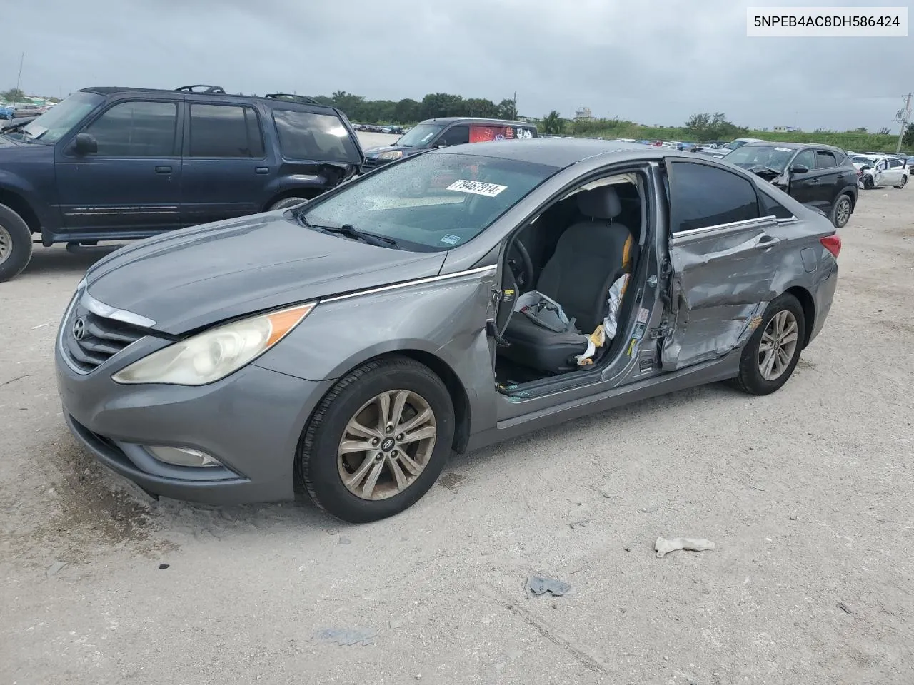 2013 Hyundai Sonata Gls VIN: 5NPEB4AC8DH586424 Lot: 79467914