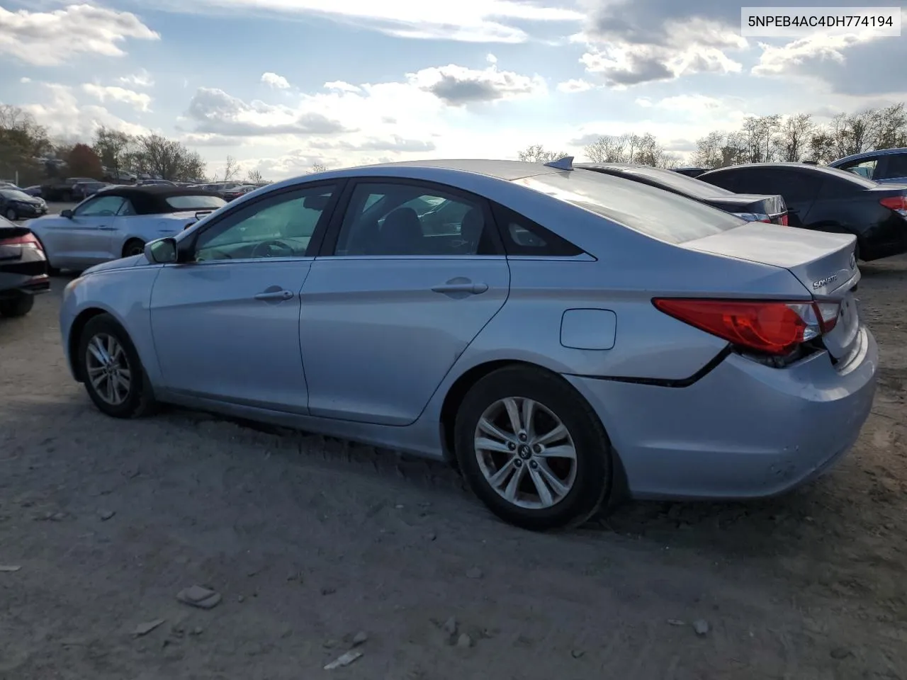 2013 Hyundai Sonata Gls VIN: 5NPEB4AC4DH774194 Lot: 79808644