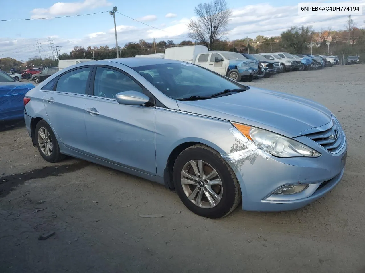 2013 Hyundai Sonata Gls VIN: 5NPEB4AC4DH774194 Lot: 79808644