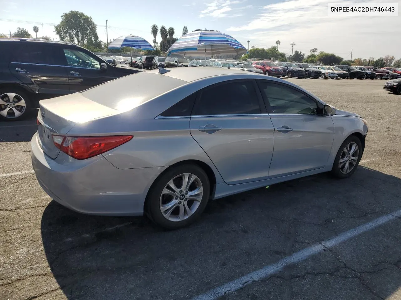 2013 Hyundai Sonata Gls VIN: 5NPEB4AC2DH746443 Lot: 79974424