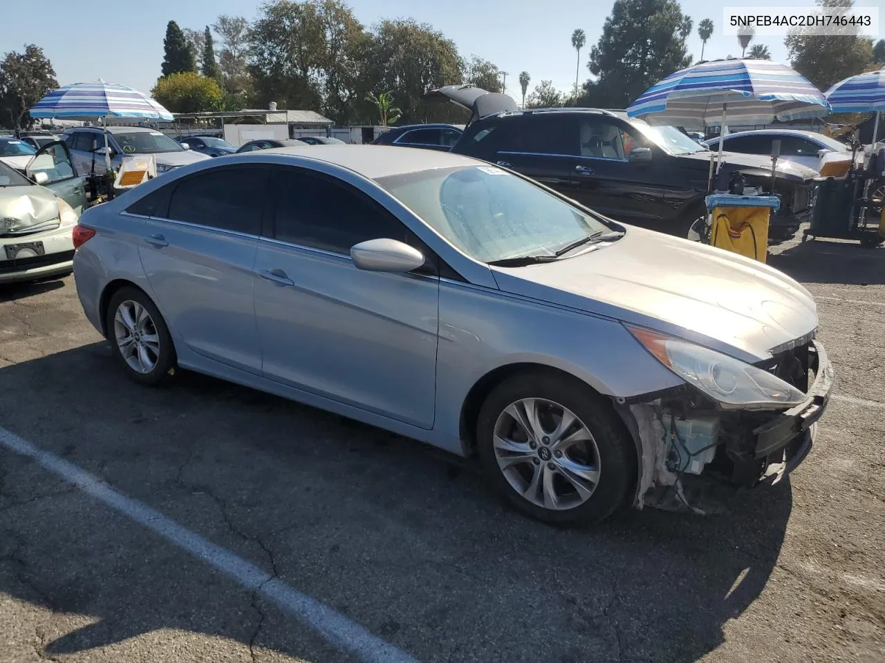 2013 Hyundai Sonata Gls VIN: 5NPEB4AC2DH746443 Lot: 79974424