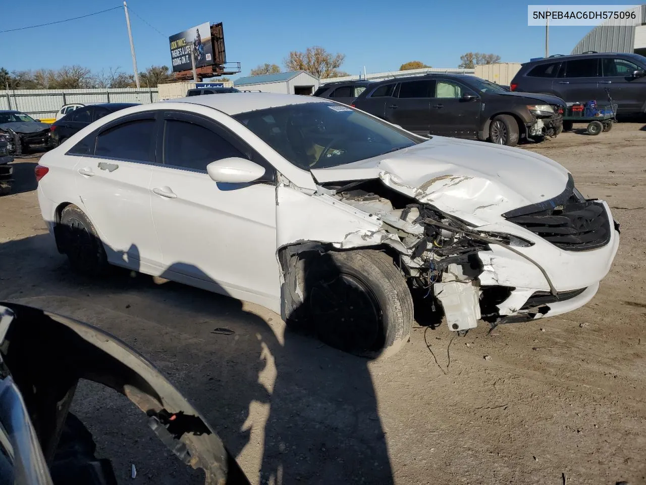 2013 Hyundai Sonata Gls VIN: 5NPEB4AC6DH575096 Lot: 80338434