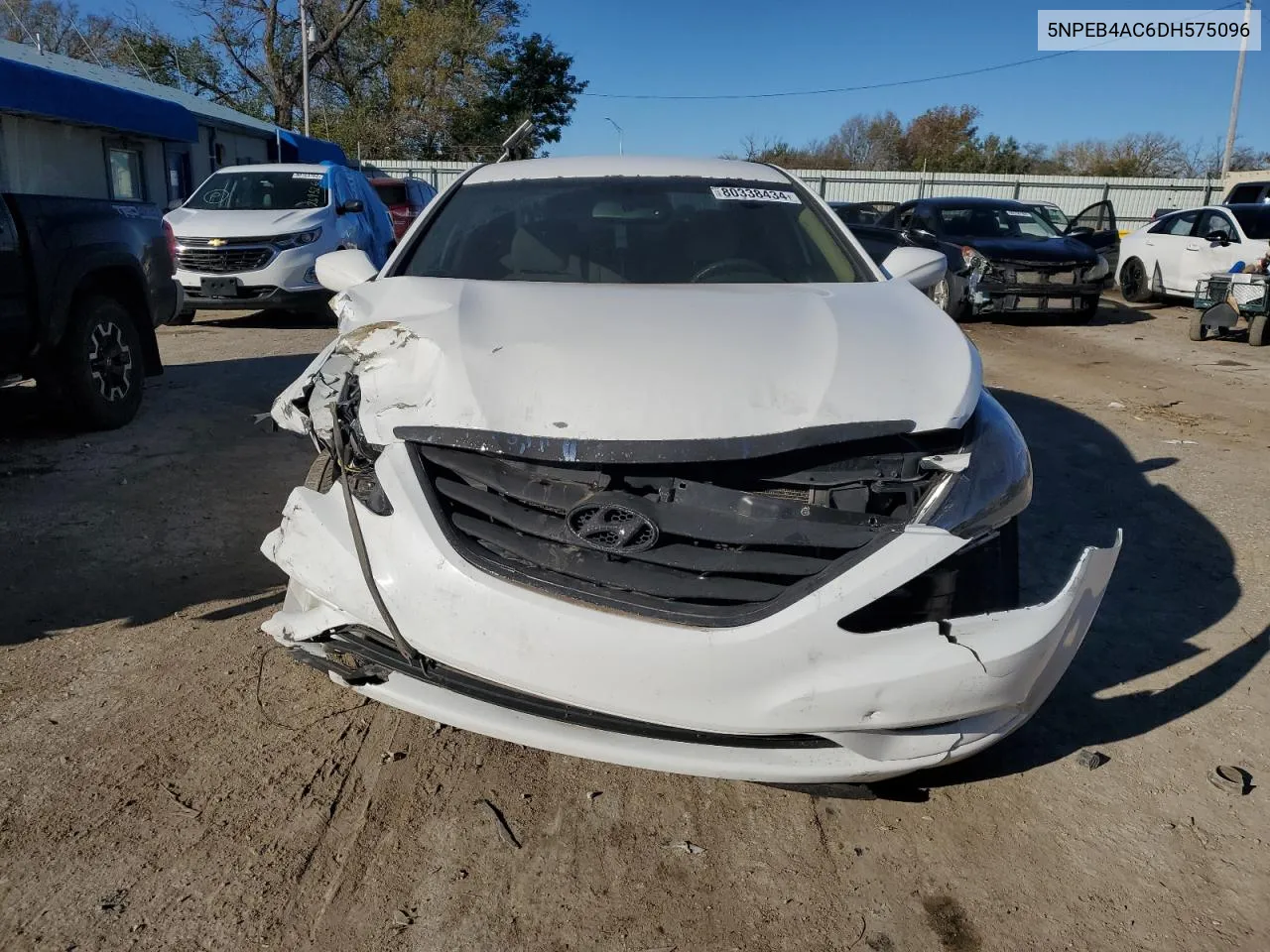 2013 Hyundai Sonata Gls VIN: 5NPEB4AC6DH575096 Lot: 80338434