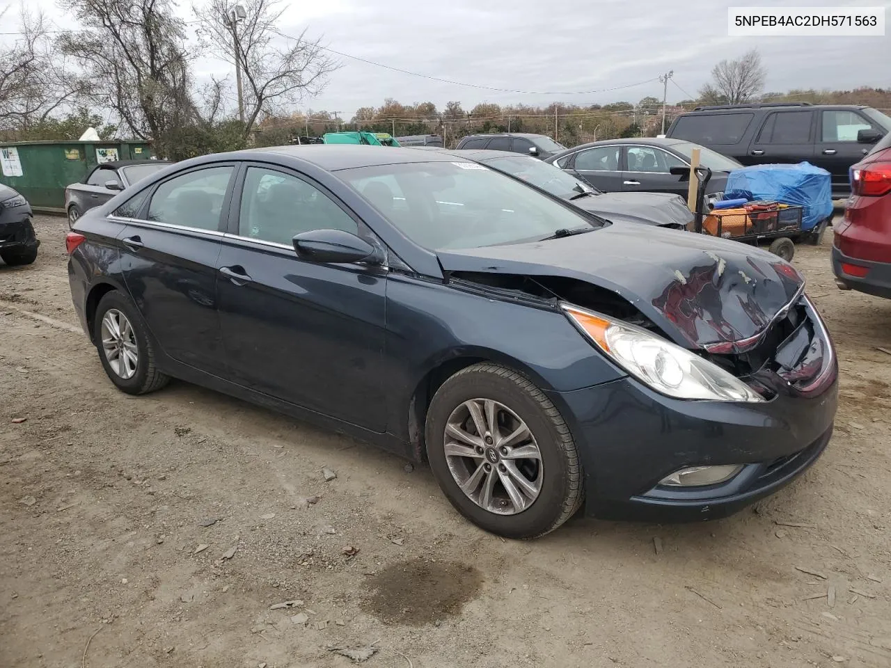 2013 Hyundai Sonata Gls VIN: 5NPEB4AC2DH571563 Lot: 80698544