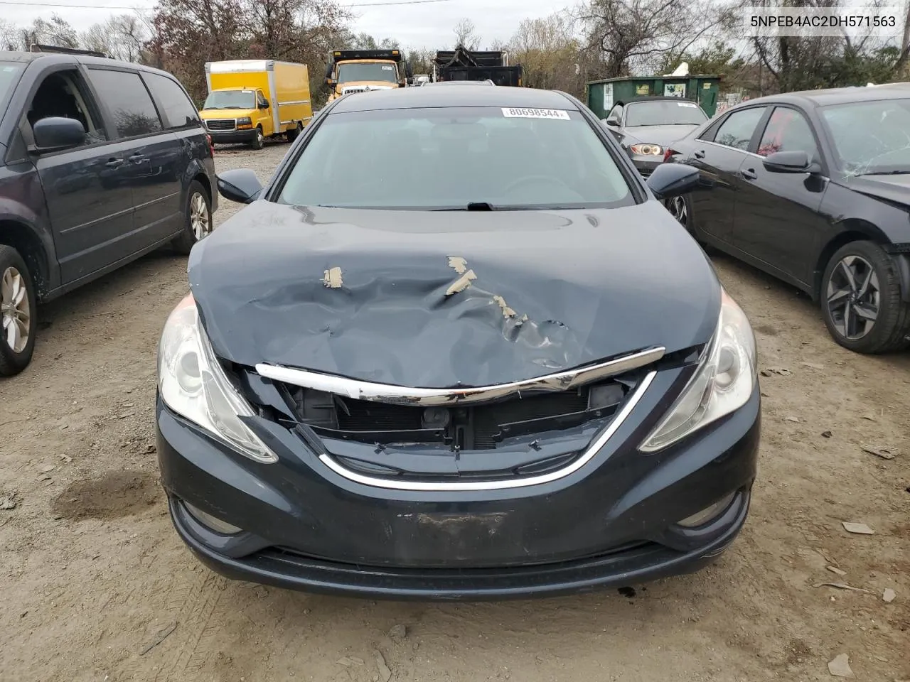 2013 Hyundai Sonata Gls VIN: 5NPEB4AC2DH571563 Lot: 80698544