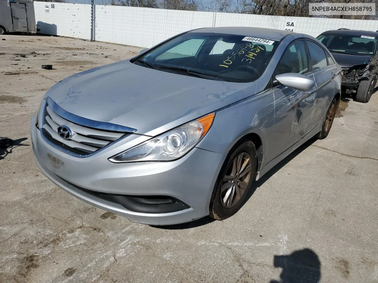 5NPEB4ACXEH858795 2014 Hyundai Sonata Gls