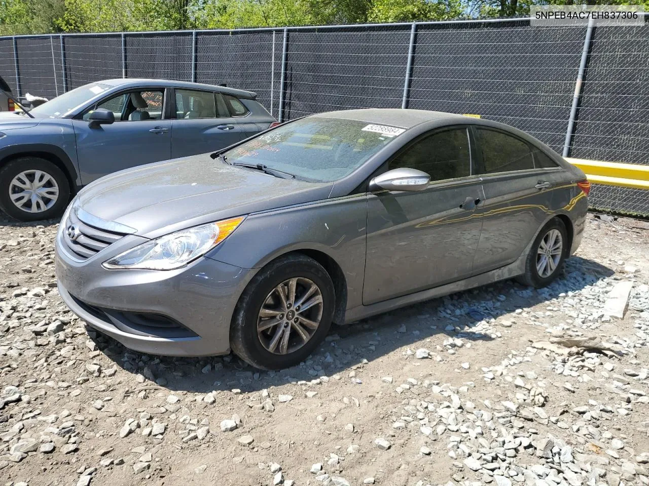 2014 Hyundai Sonata Gls VIN: 5NPEB4AC7EH837306 Lot: 52288984