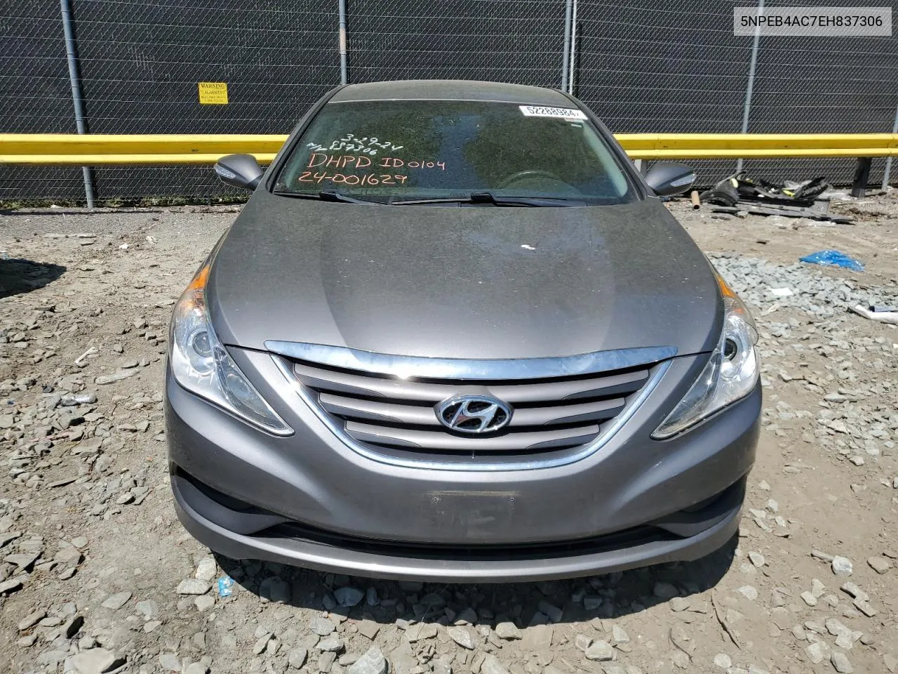 2014 Hyundai Sonata Gls VIN: 5NPEB4AC7EH837306 Lot: 52288984