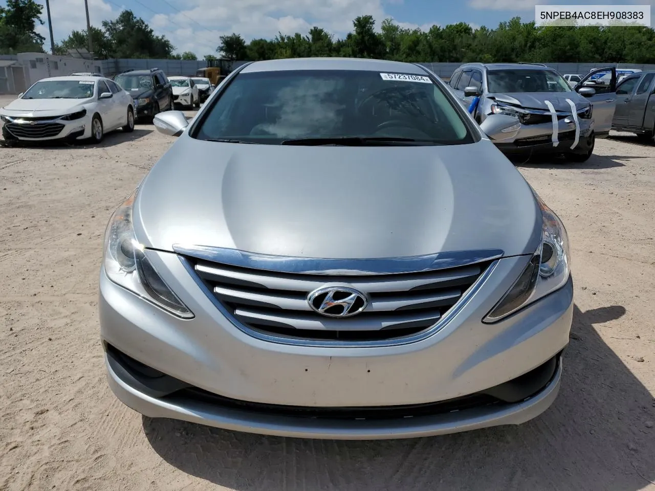 2014 Hyundai Sonata Gls VIN: 5NPEB4AC8EH908383 Lot: 57237084