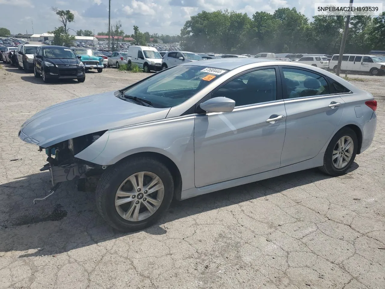 2014 Hyundai Sonata Gls VIN: 5NPEB4AC2EH893539 Lot: 57690444