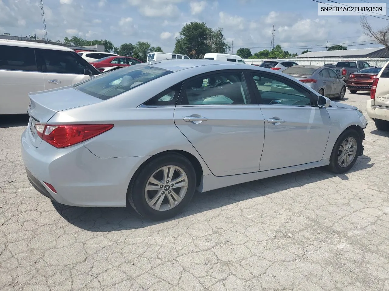 2014 Hyundai Sonata Gls VIN: 5NPEB4AC2EH893539 Lot: 57690444