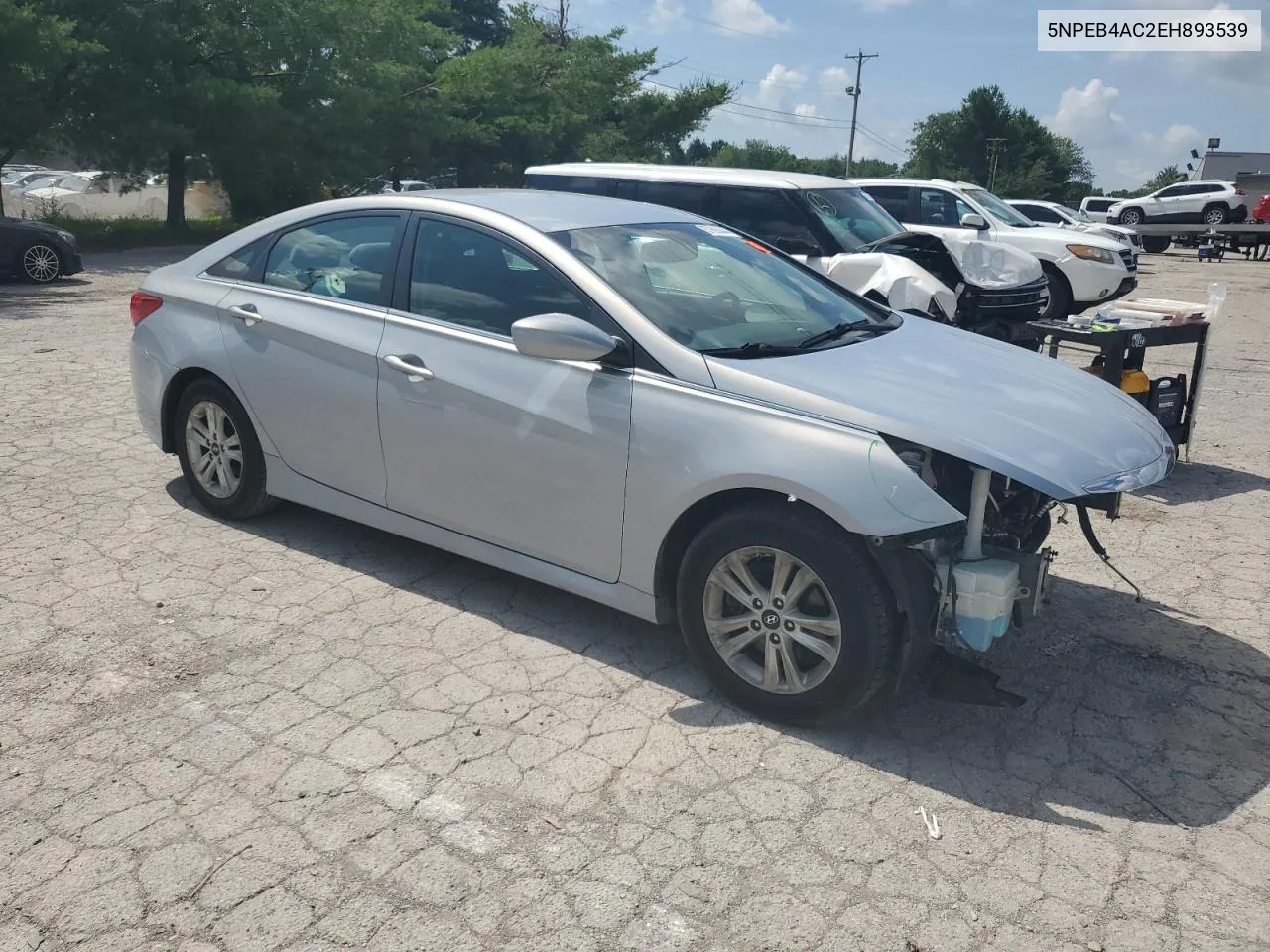 2014 Hyundai Sonata Gls VIN: 5NPEB4AC2EH893539 Lot: 57690444