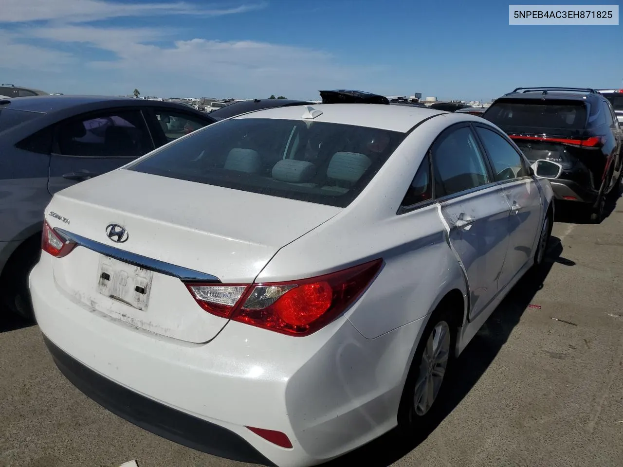 2014 Hyundai Sonata Gls VIN: 5NPEB4AC3EH871825 Lot: 59455104